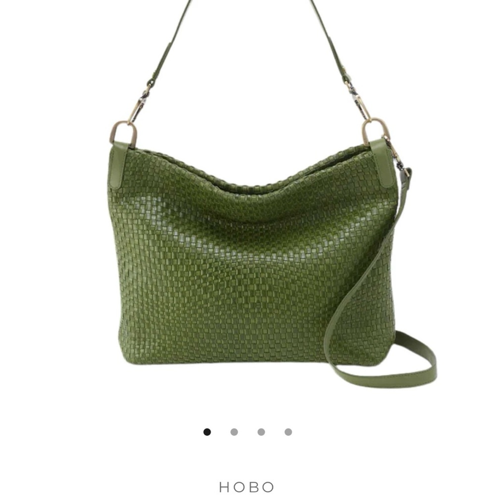 HOBO Sweet Basil Woven Leather Hobo Bag